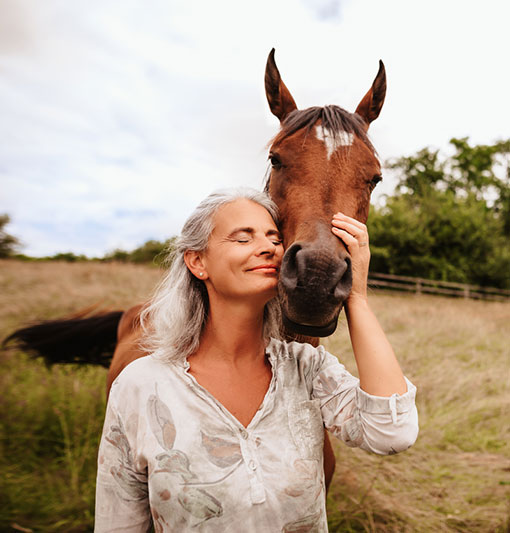 Woman with horse